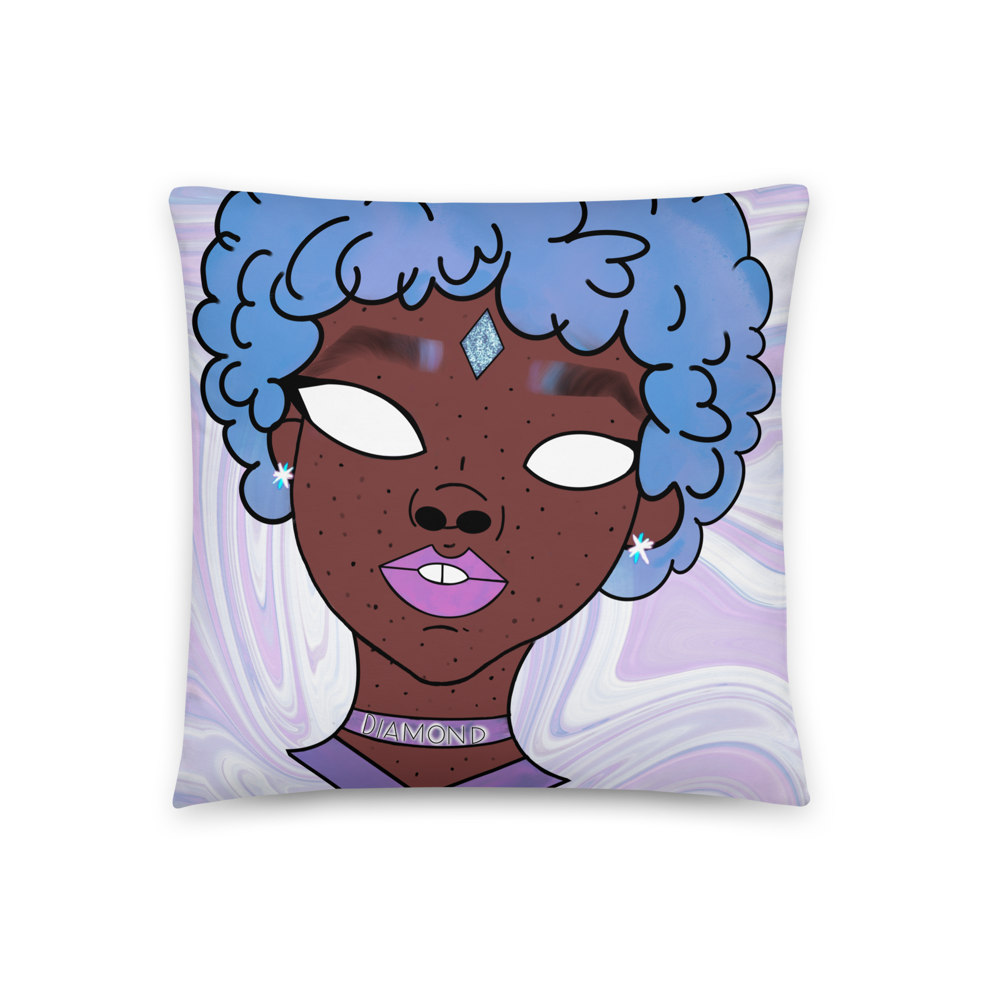 Blue Booberry Basic Pillow