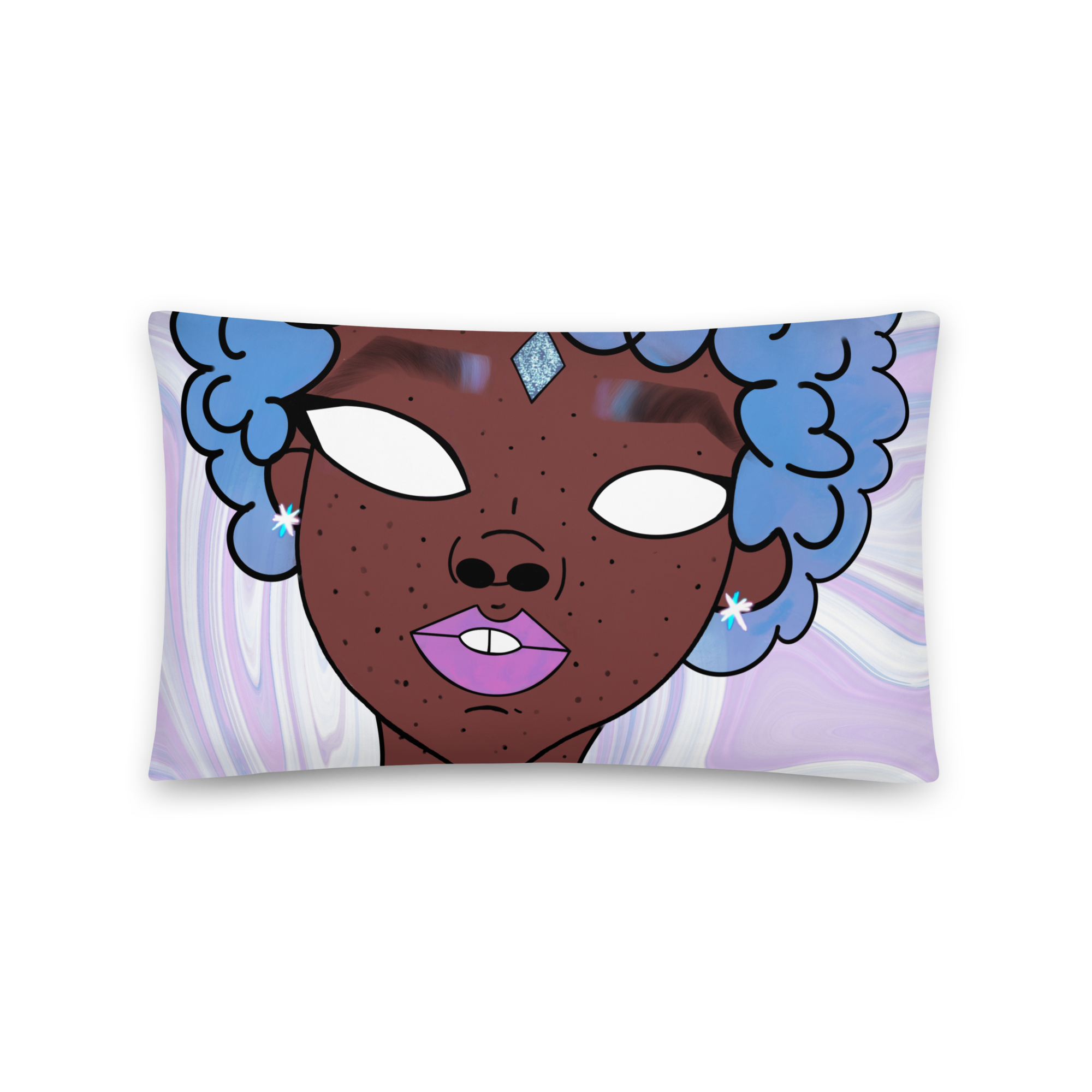 Blue Booberry Basic Pillow