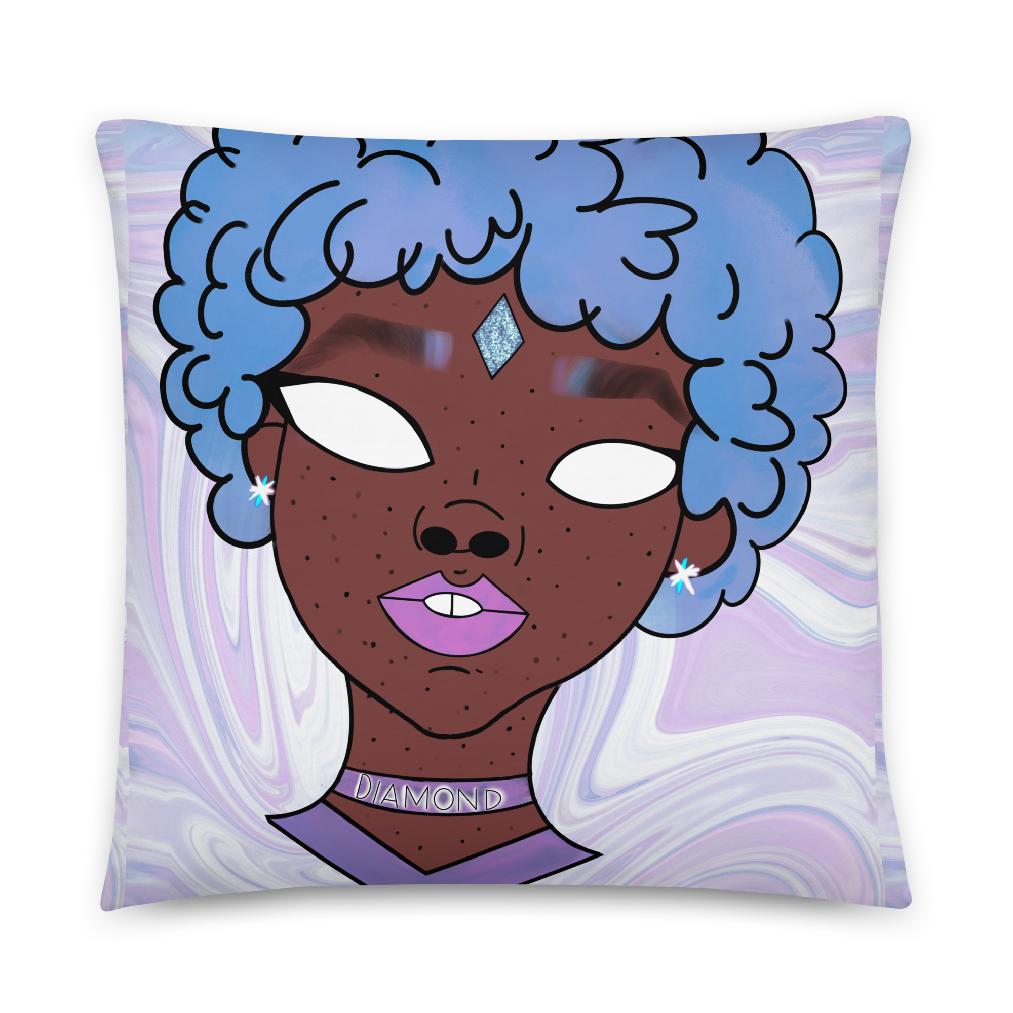 Blue Booberry Basic Pillow