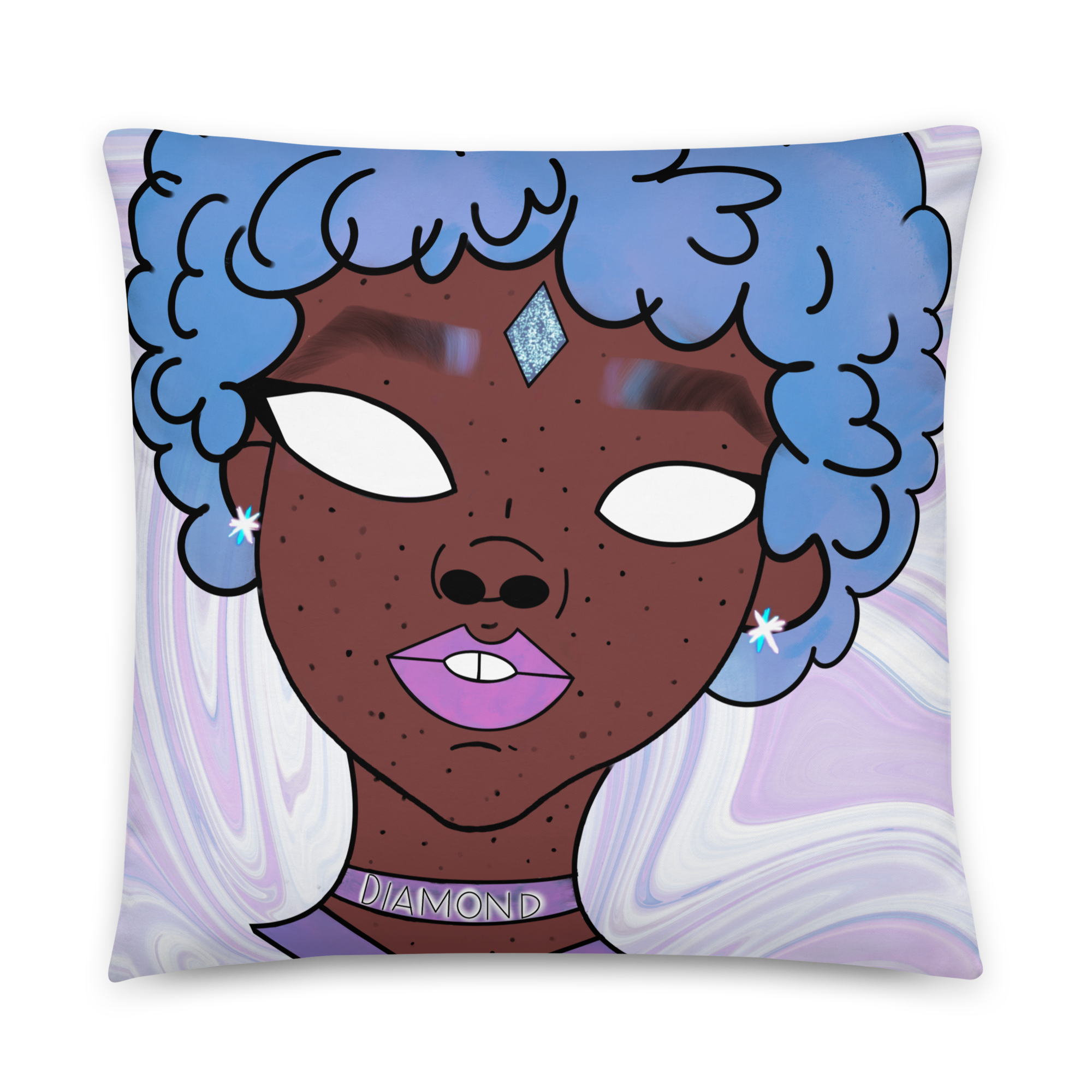 Blue Booberry Basic Pillow