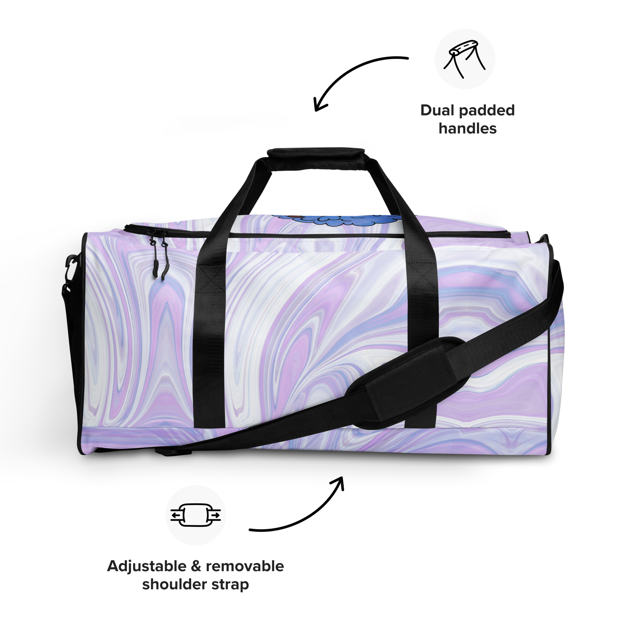 Blue Booberry Duffle Bag