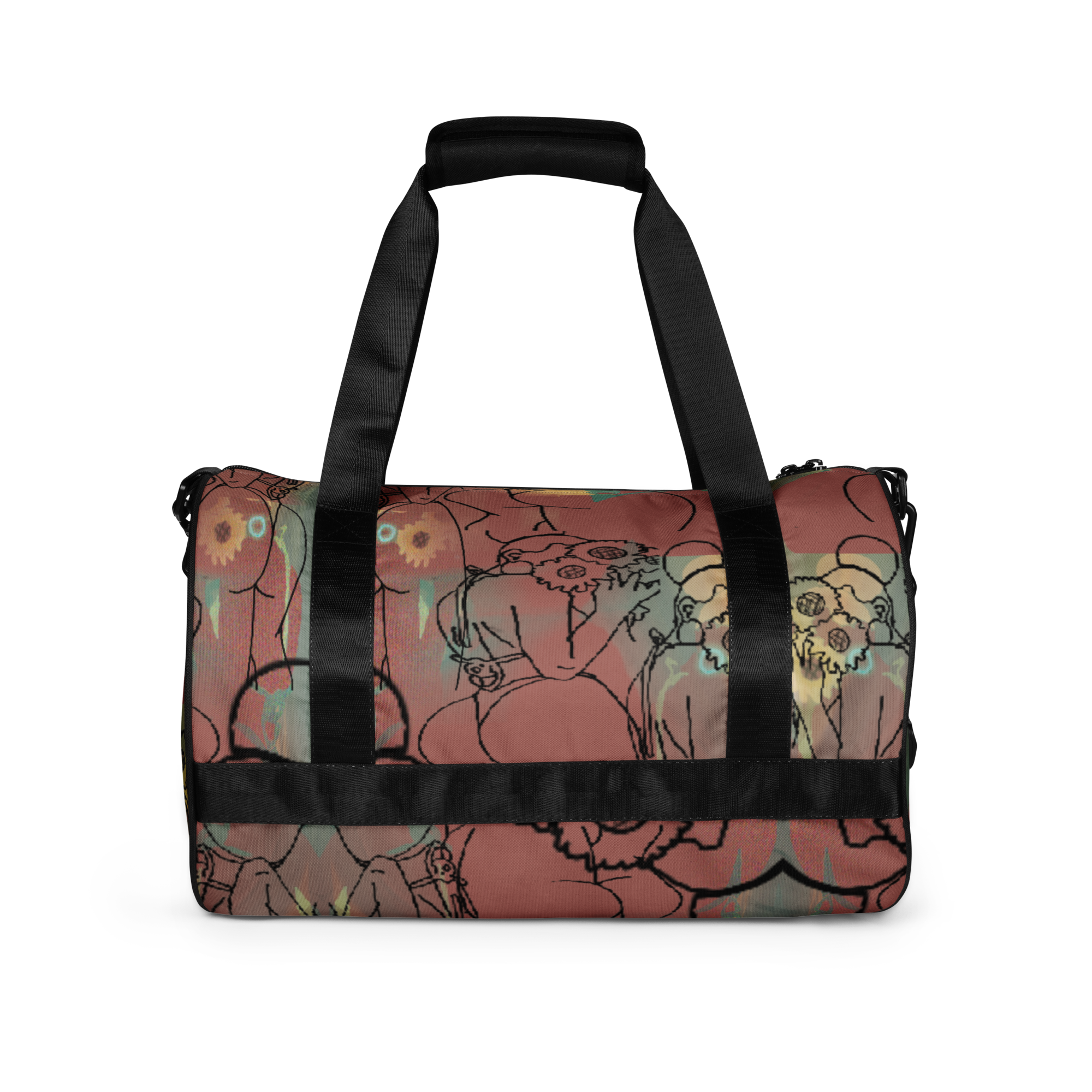 Big BootyBelle All-Over Print Gym Bag