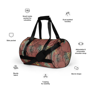 Big BootyBelle All-Over Print Gym Bag