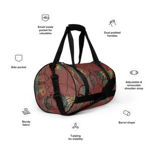 Big BootyBelle All-Over Print Gym Bag