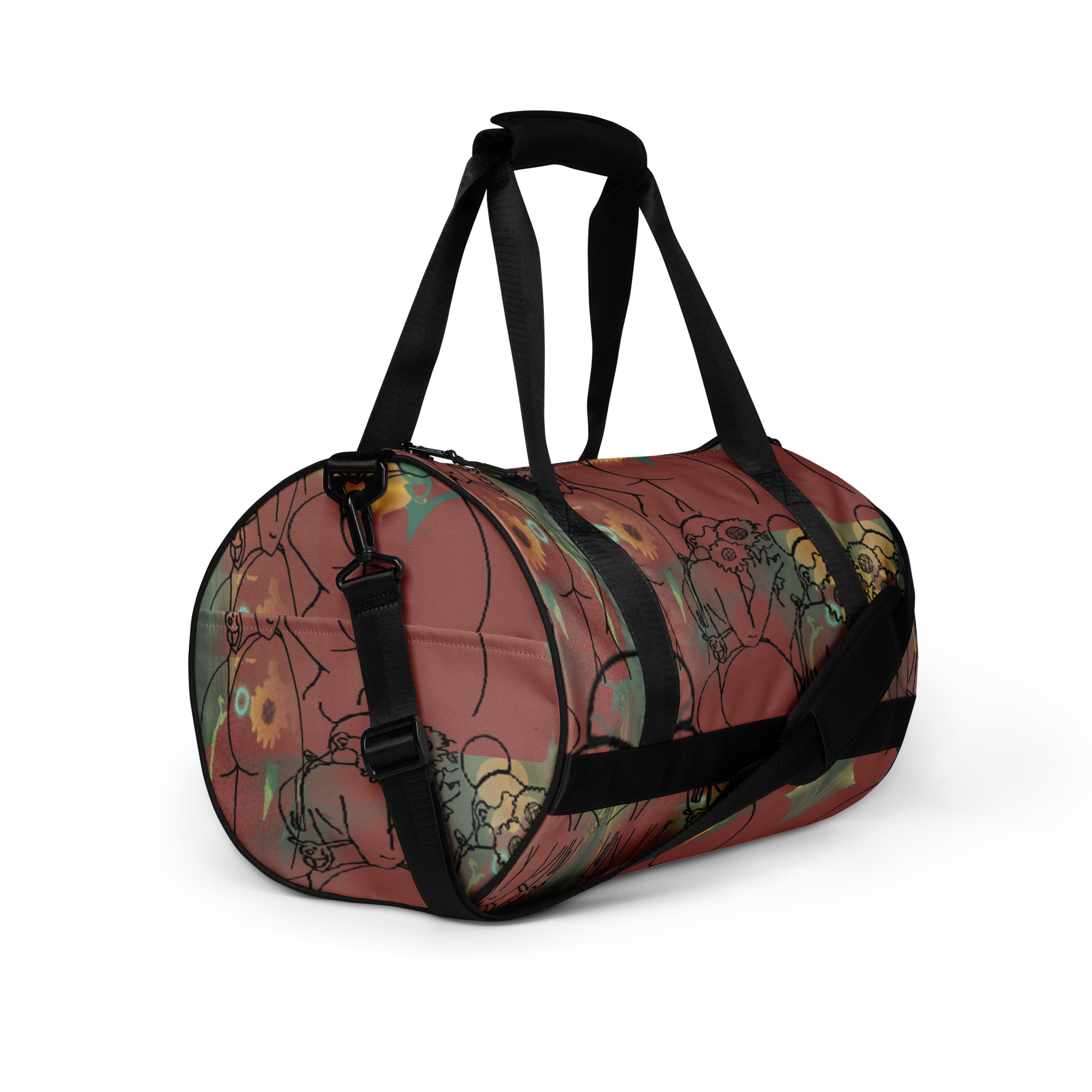 Big BootyBelle All-Over Print Gym Bag