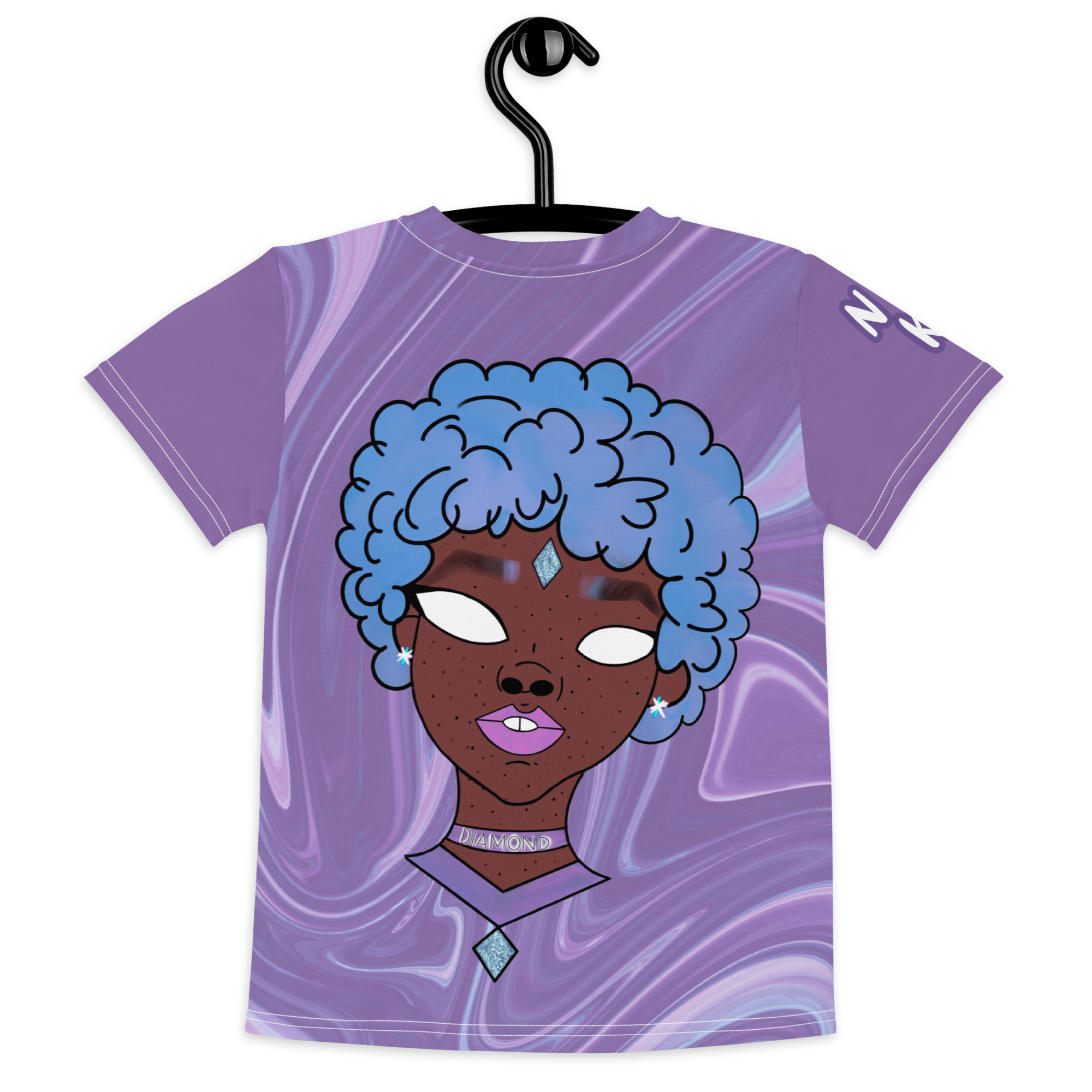 Blue Booberry Kids Crew Neck T-shirt