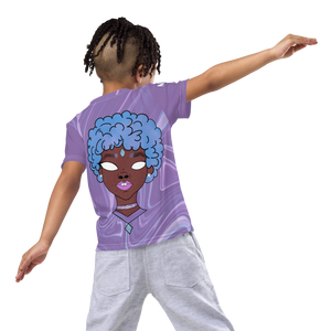 Blue Booberry Kids Crew Neck T-shirt