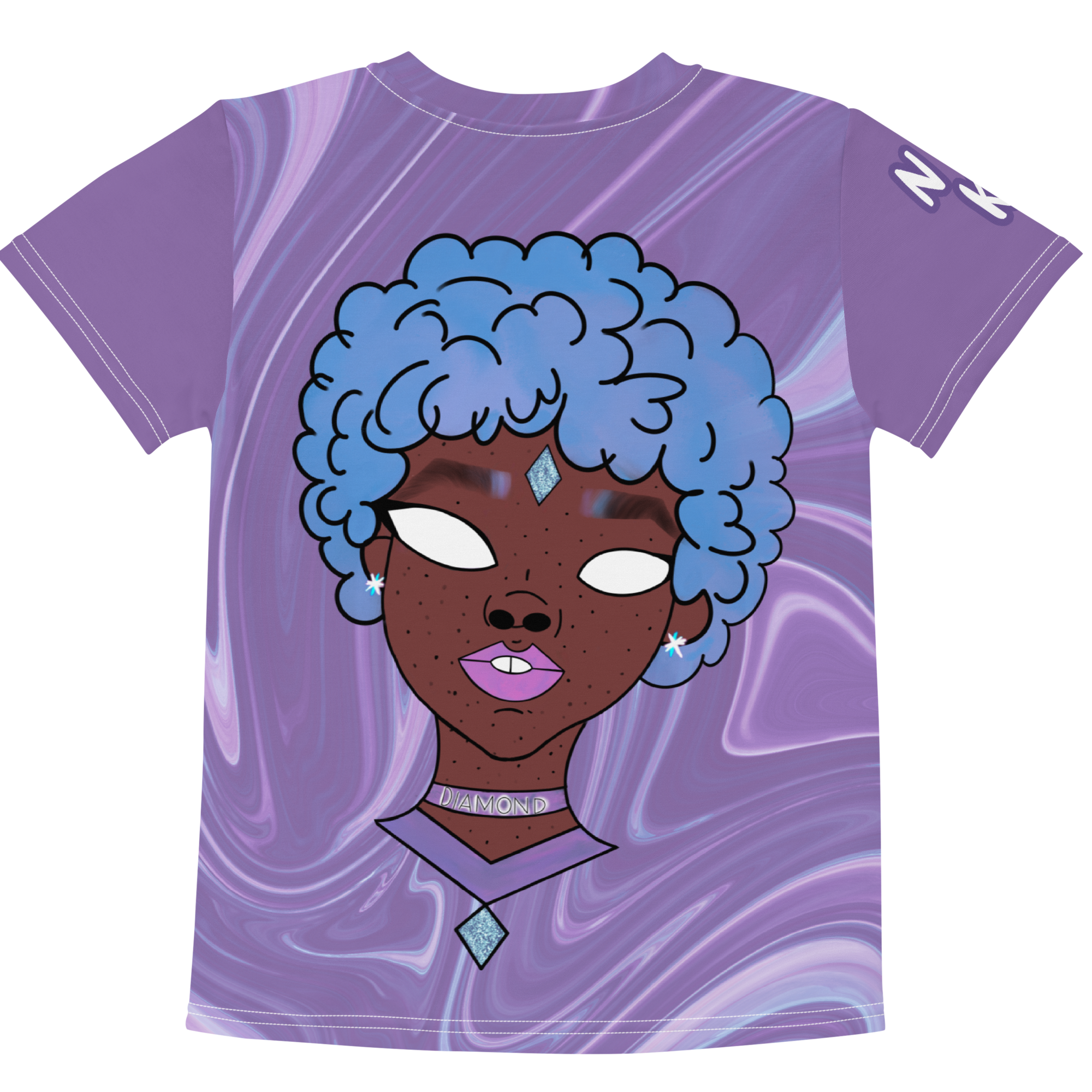 Blue Booberry Kids Crew Neck T-shirt