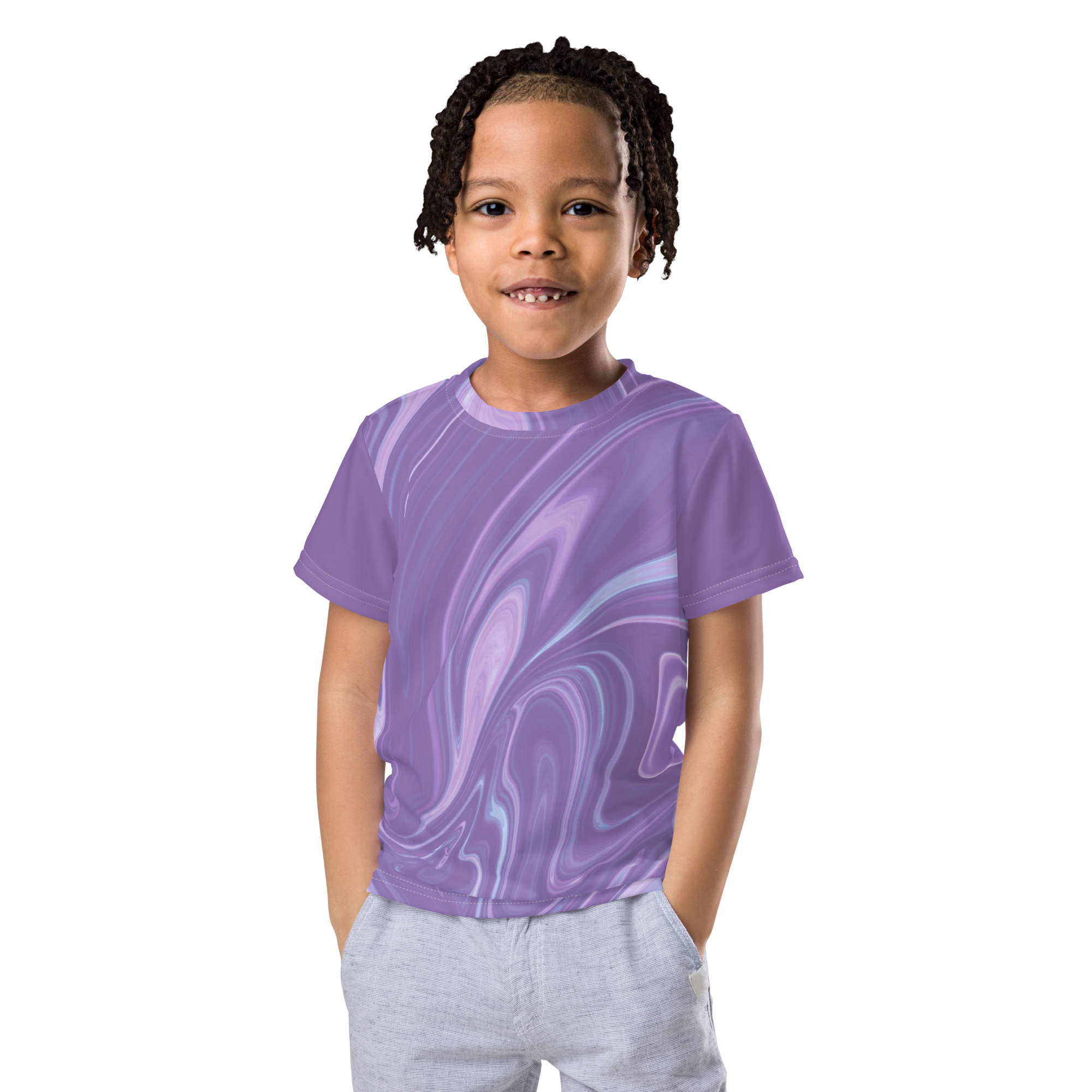 Blue Booberry Kids Crew Neck T-shirt