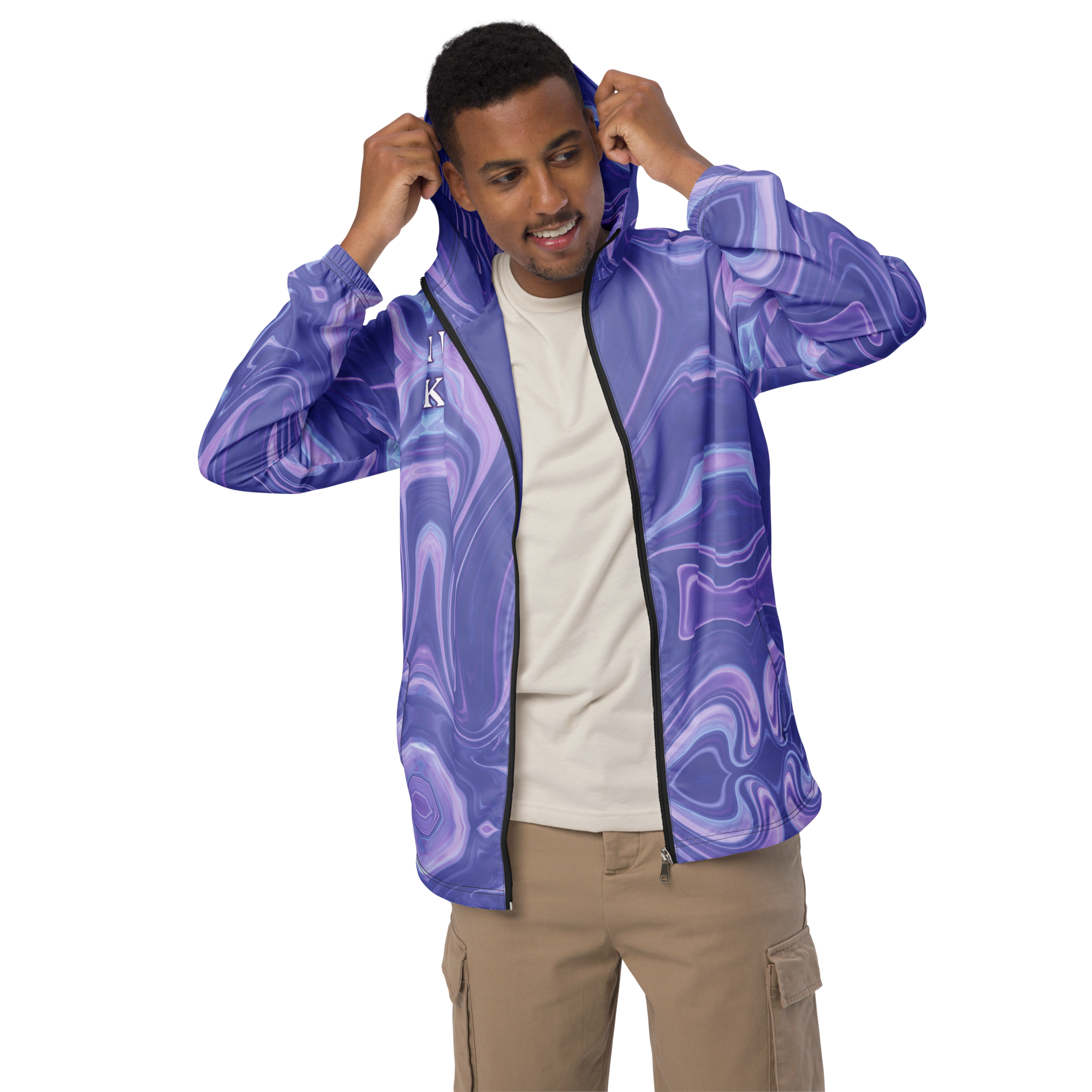 Blue Booberry Men’s Windbreaker