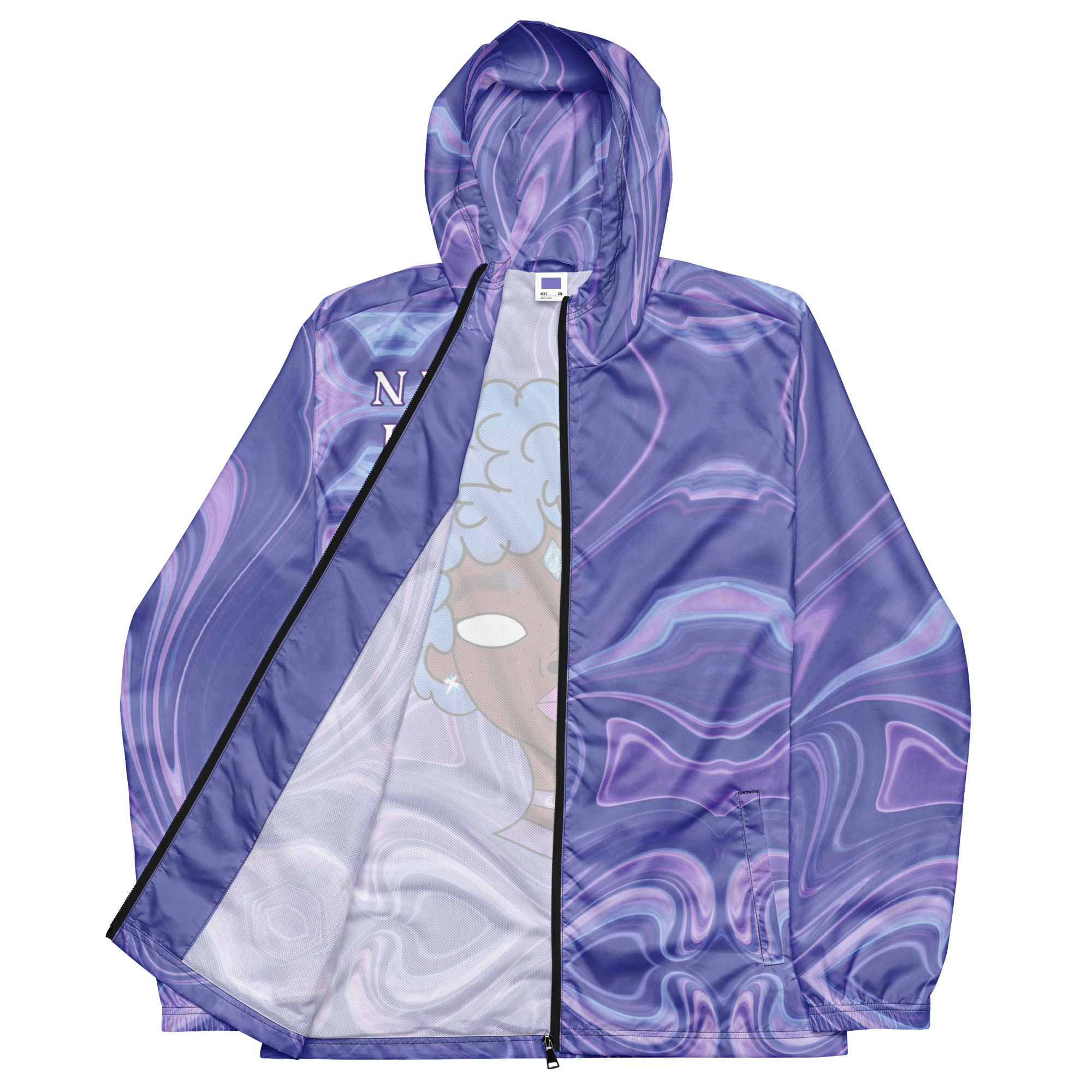 Blue Booberry Men’s Windbreaker