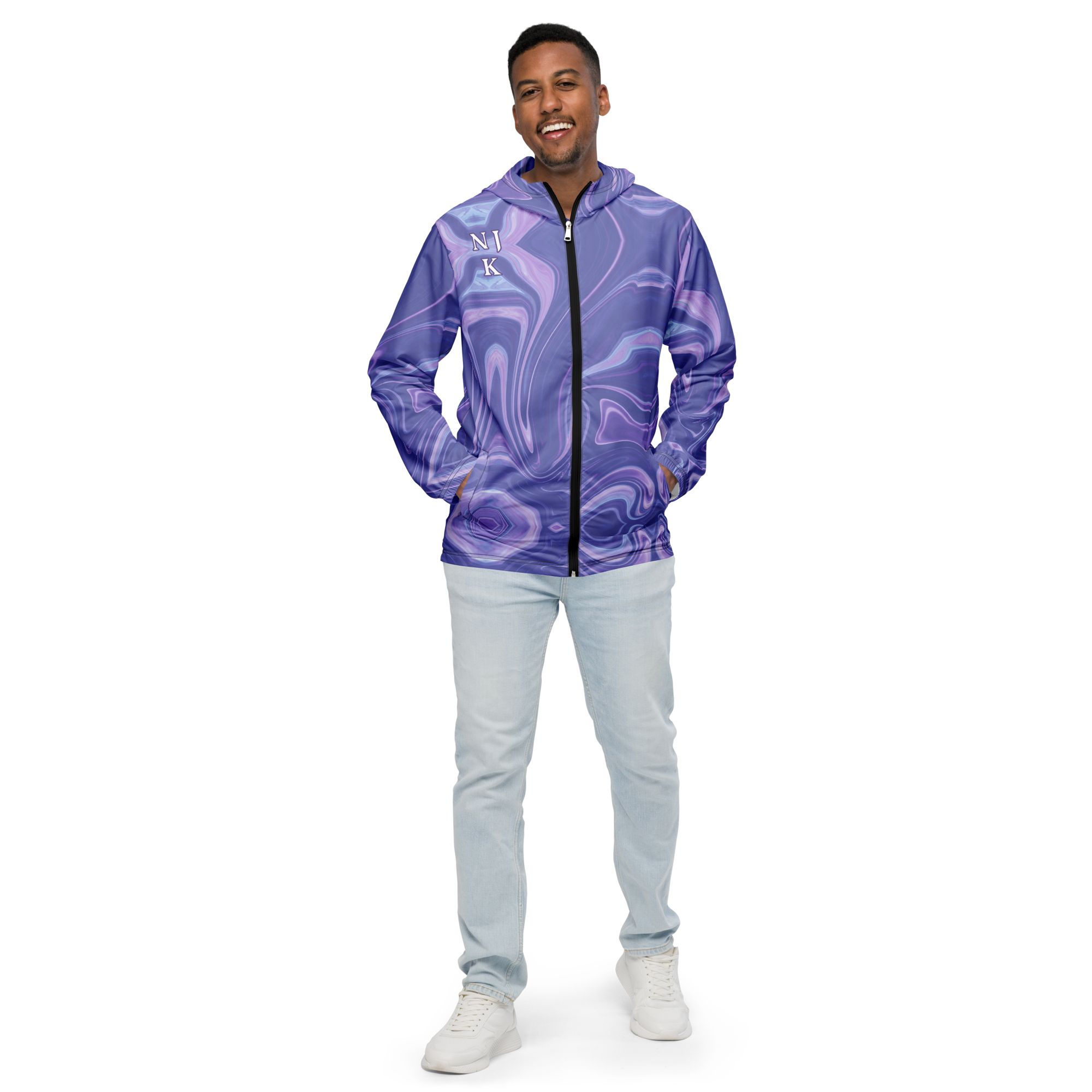 Blue Booberry Men’s Windbreaker