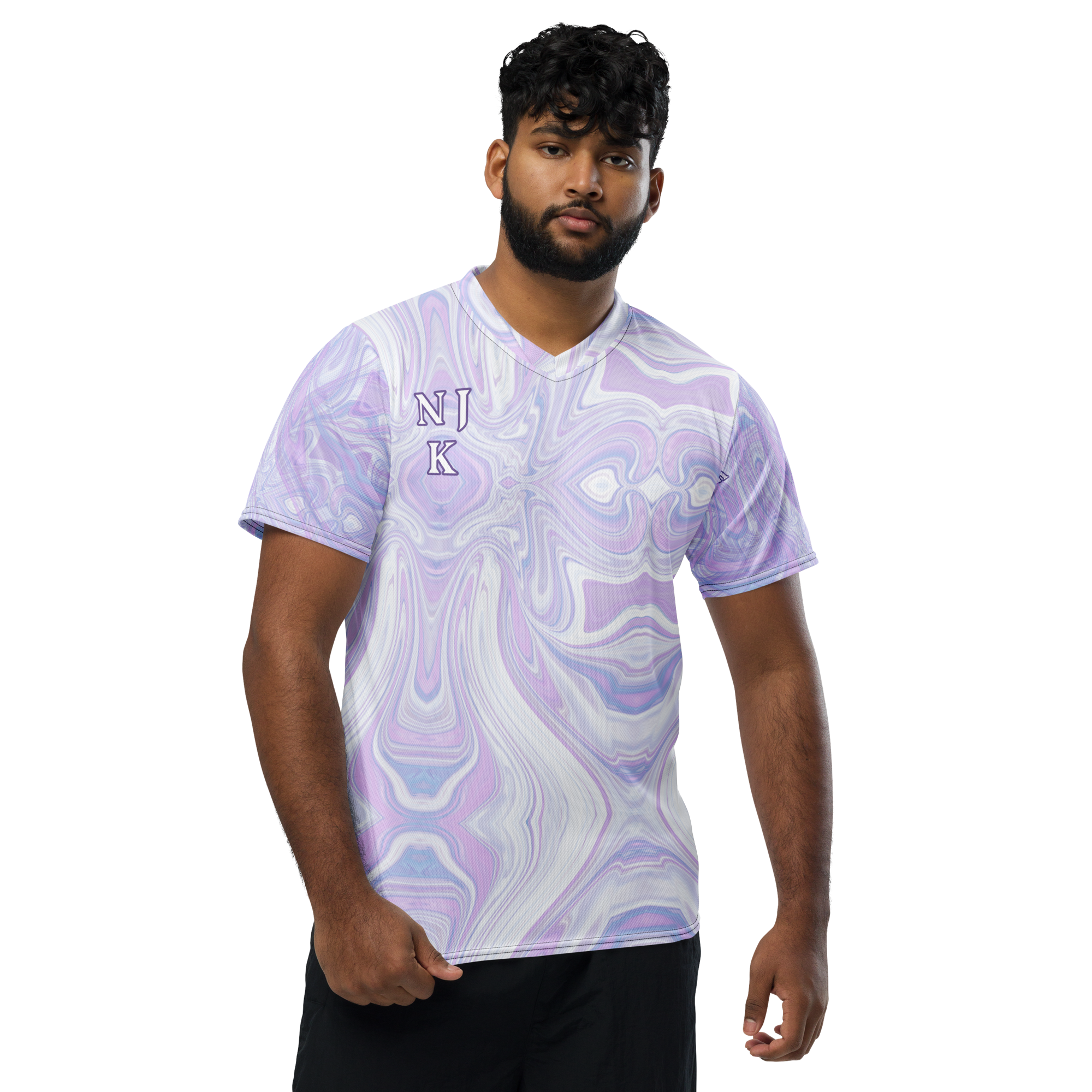 Blue Booberry Recycled Unisex Sports Jersey