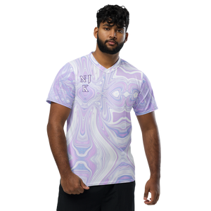 Blue Booberry Recycled Unisex Sports Jersey