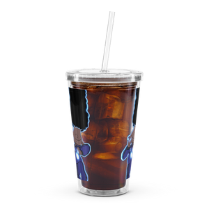 Berry Blues Clear Plastic Tumbler