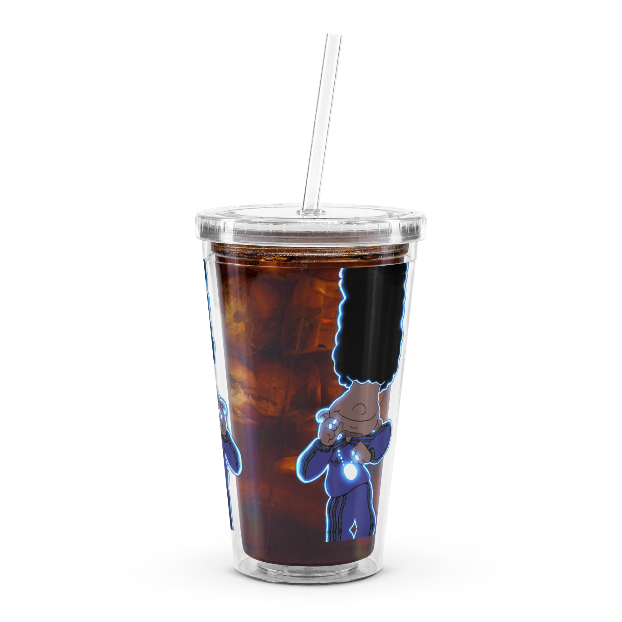 Berry Blues Clear Plastic Tumbler