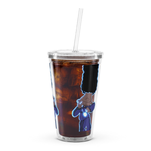 Berry Blues Clear Plastic Tumbler