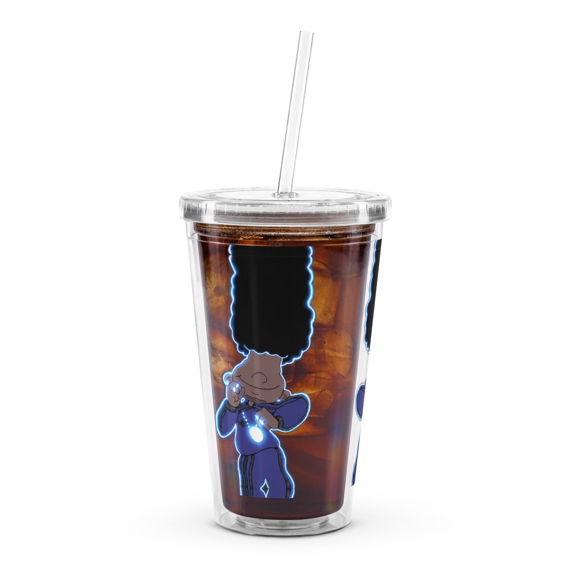 Berry Blues Clear Plastic Tumbler