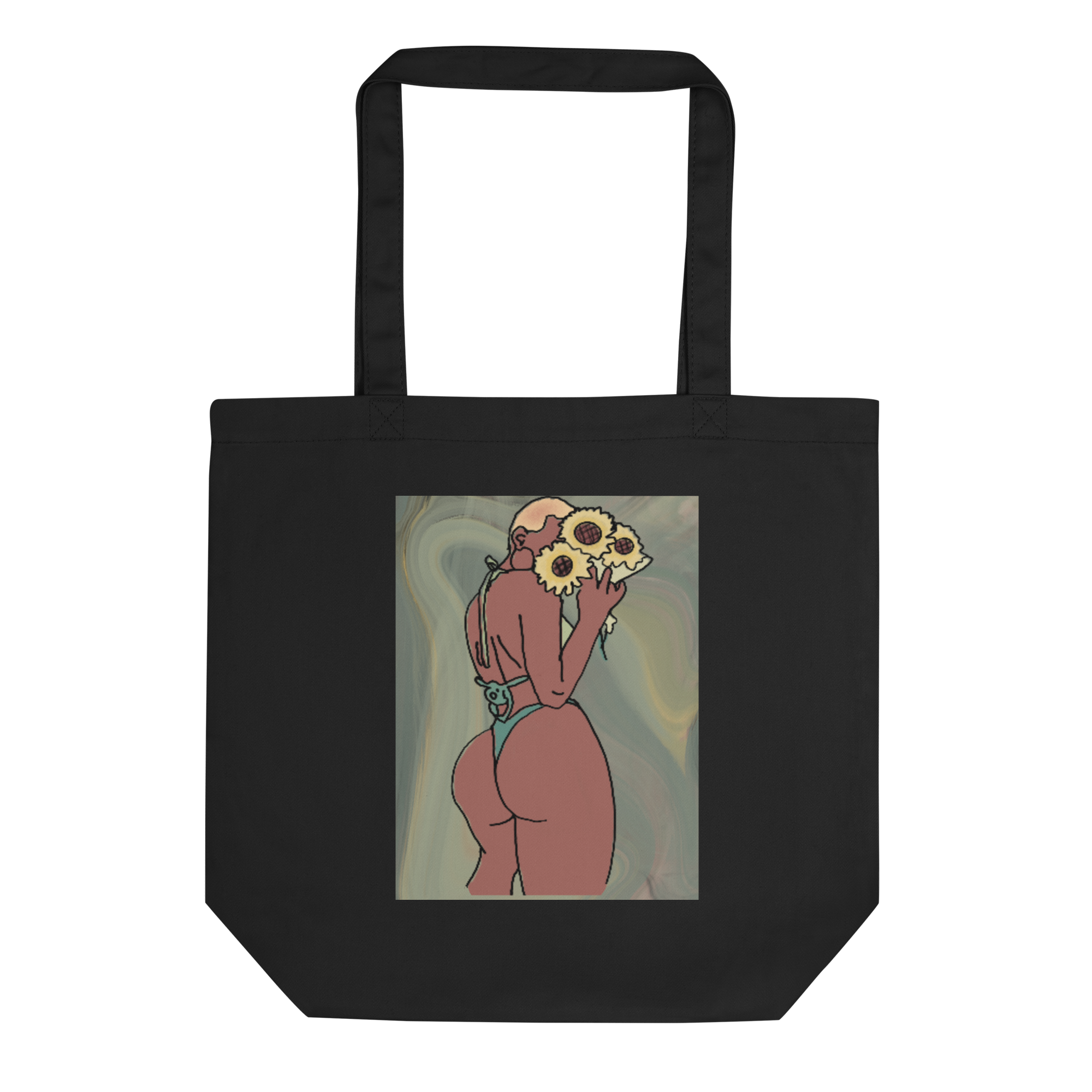 Big Booty Belle Bald Eco Tote Bag