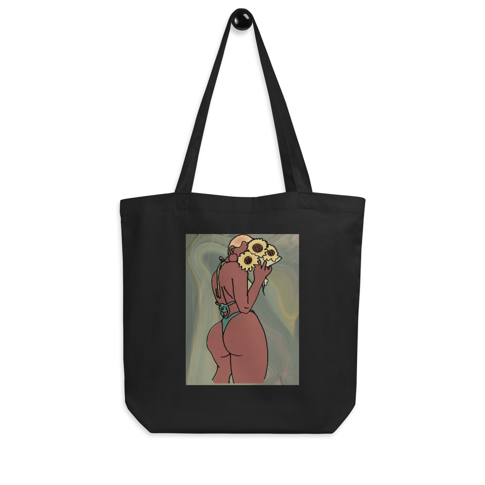 Big Booty Belle Bald Eco Tote Bag