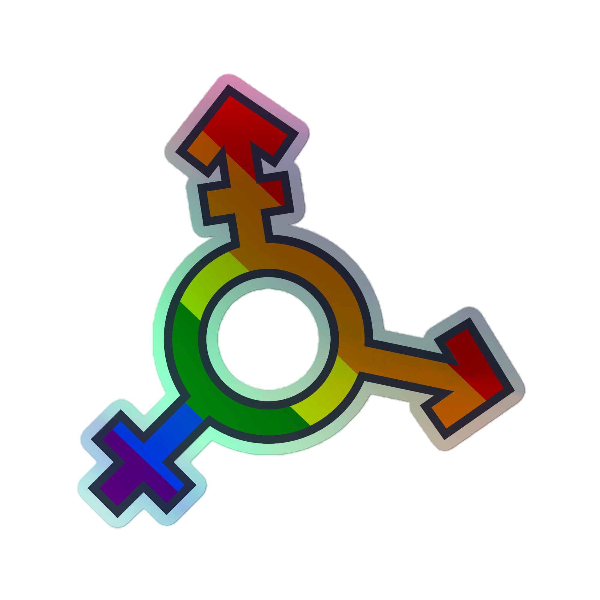 Queers Holographic stickers