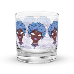 Blue Booberry On The Rocks Glass