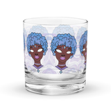 Blue Booberry On The Rocks Glass