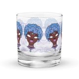 Blue Booberry On The Rocks Glass