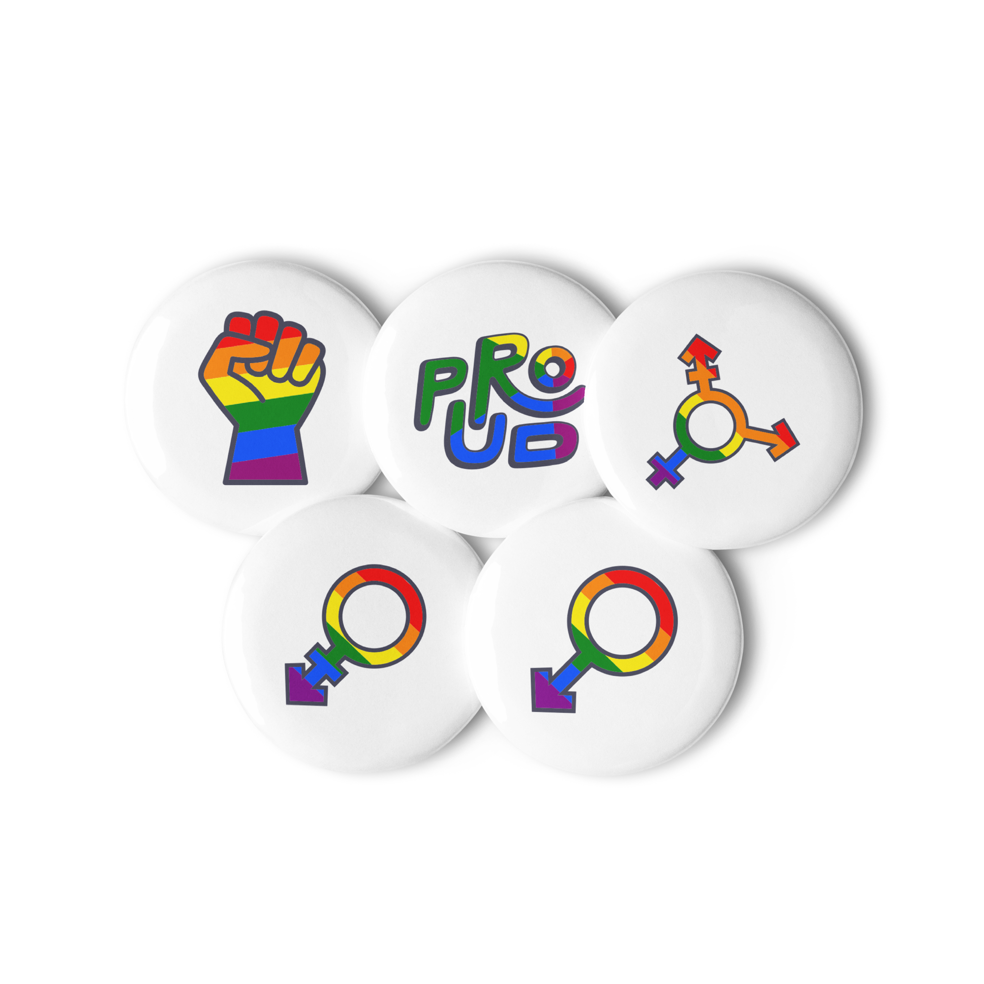 Queers Set Of Pin Buttons