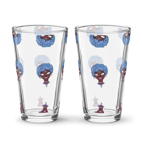 Blue Booberry Shaker Pint Glass