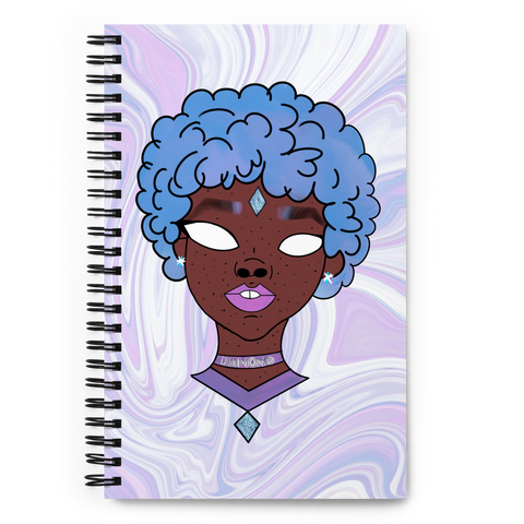 Blue Booberry Spiral Notebook