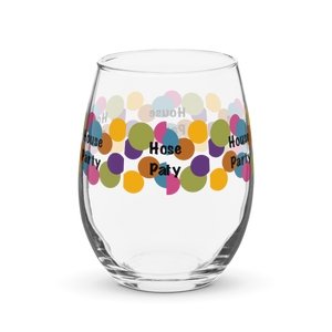 Party In The House Stemless Wine Glass