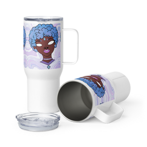 Blue Booberry Travel Mug With A Handle