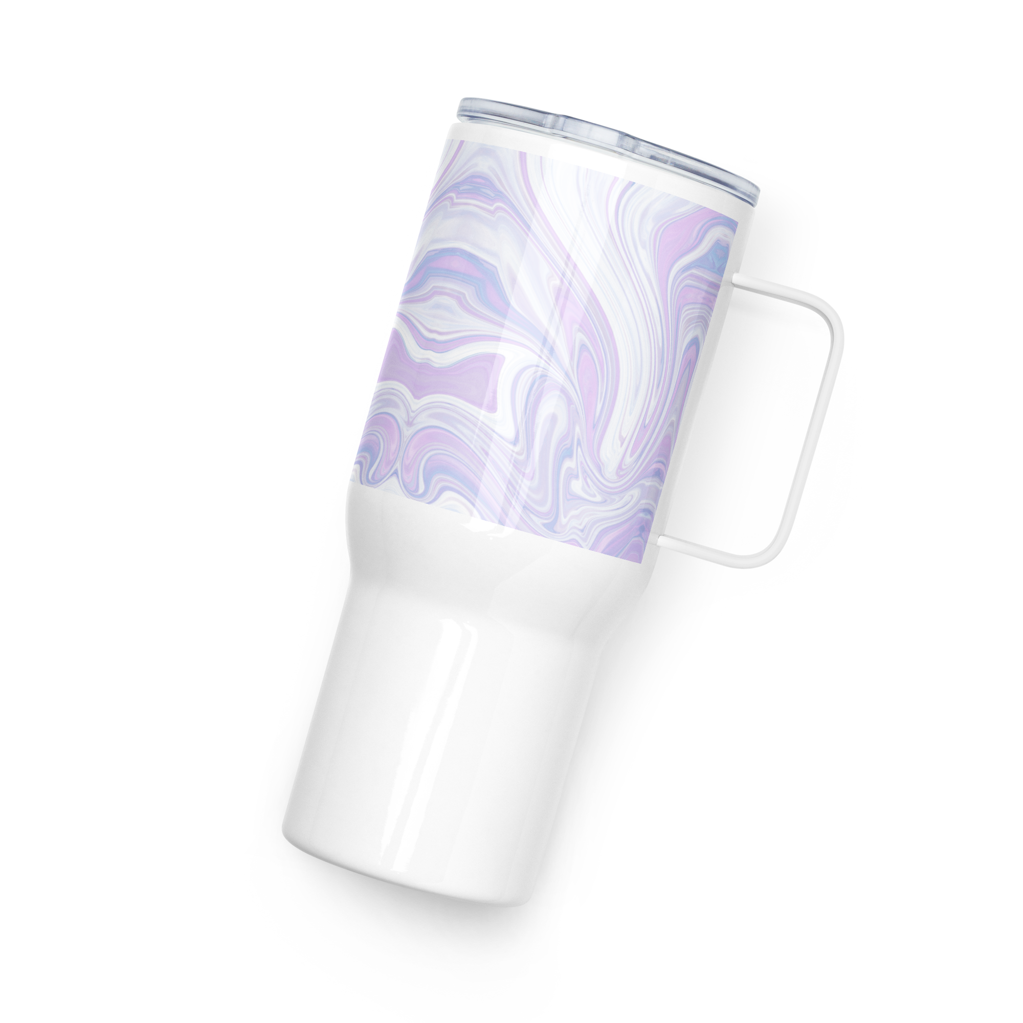 Blue Booberry Travel Mug With A Handle