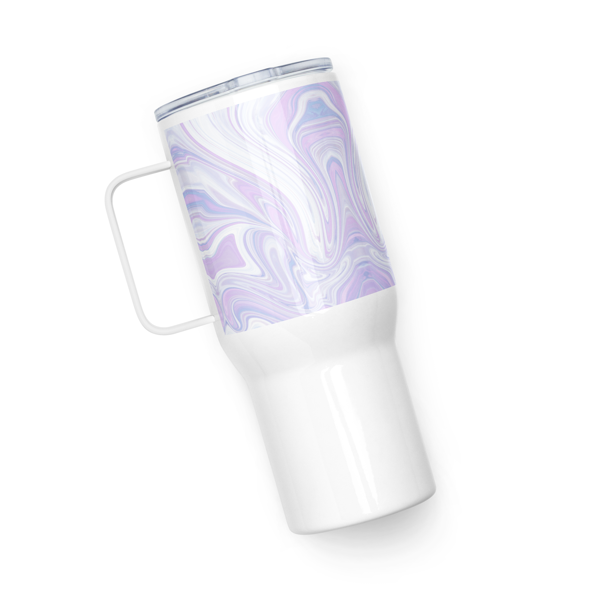 Blue Booberry Travel Mug With A Handle