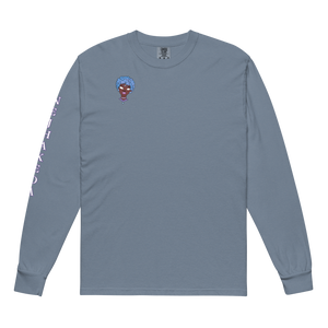 Blue Booberry Garment-Dyed Heavyweight Long-Sleeve Shirt