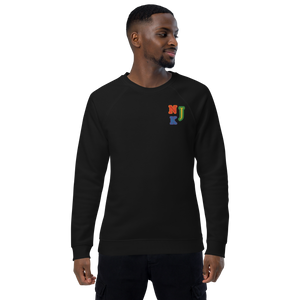 True Pride Unisex Embroidered Organic Raglan Sweatshirt