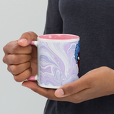 Blue Booberry Mug with Color Inside