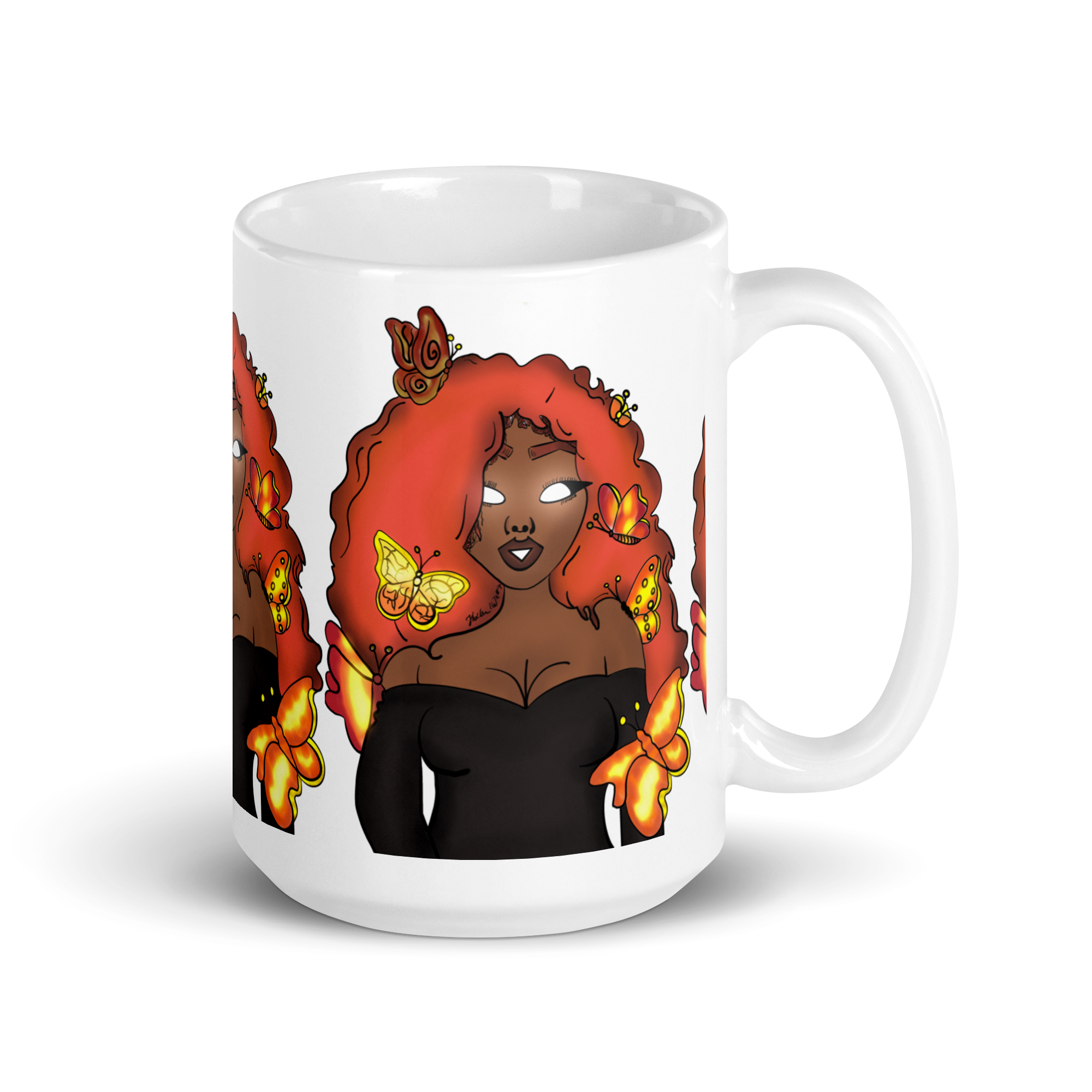 The Za White Glossy Mug
