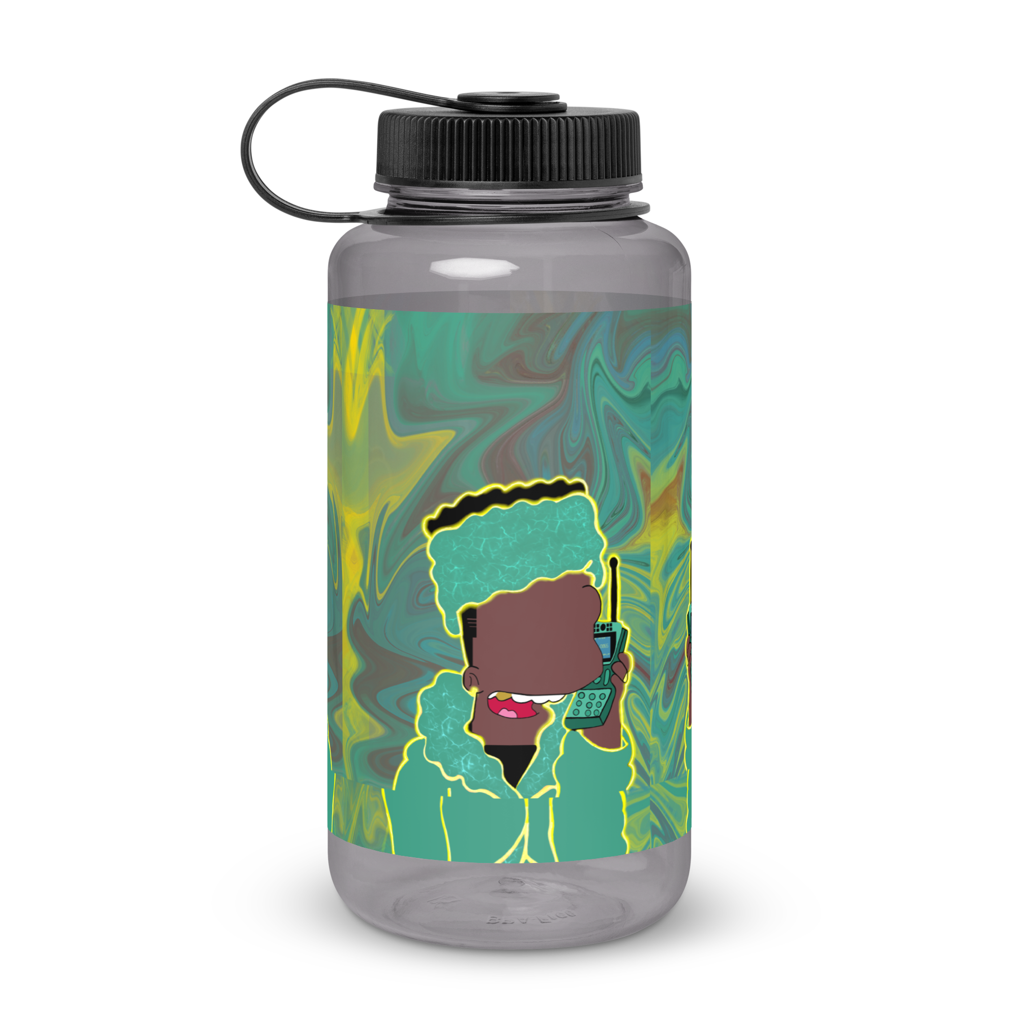 Blesser Bart Wide Mouth Plastic Water Bottle