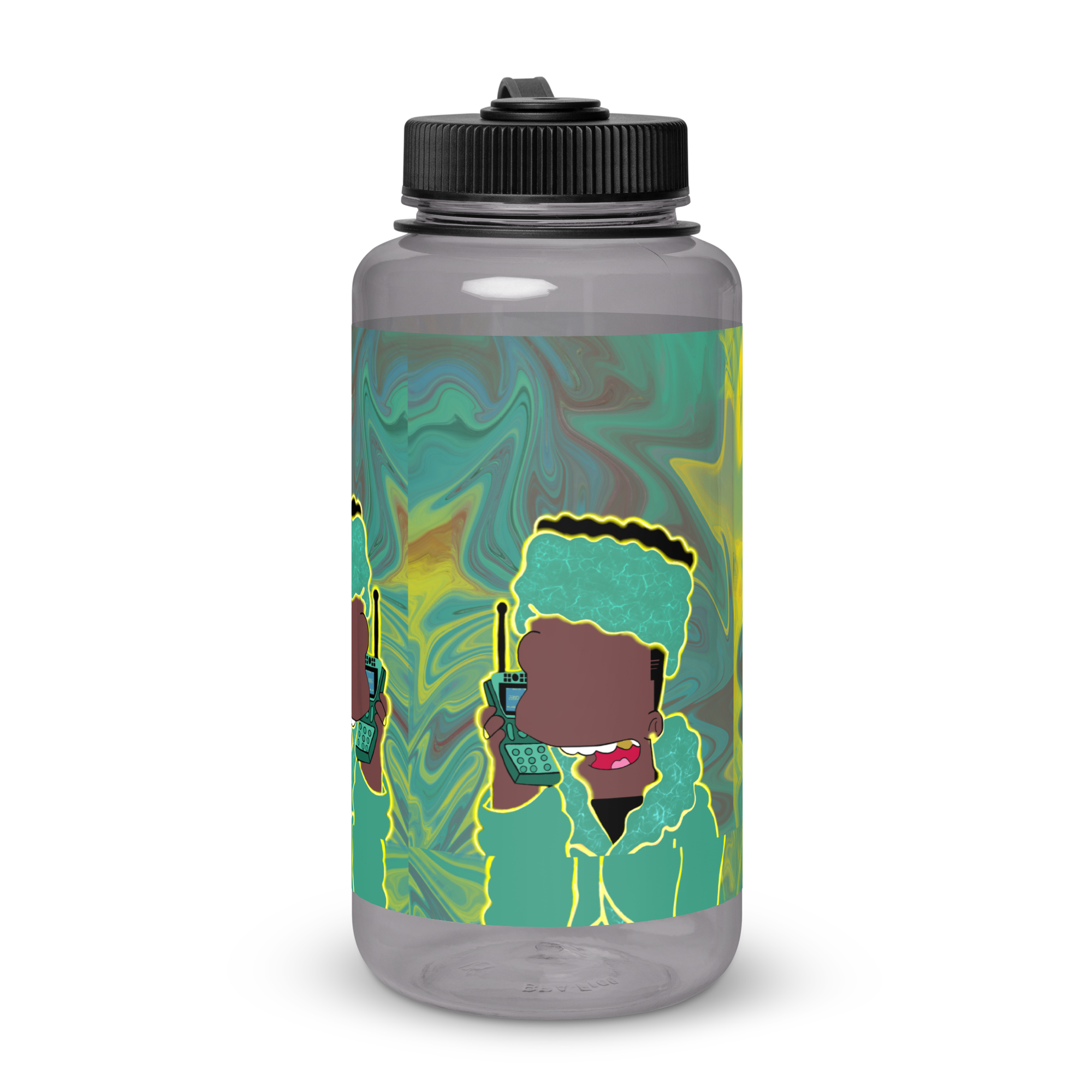 Blesser Bart Wide Mouth Plastic Water Bottle