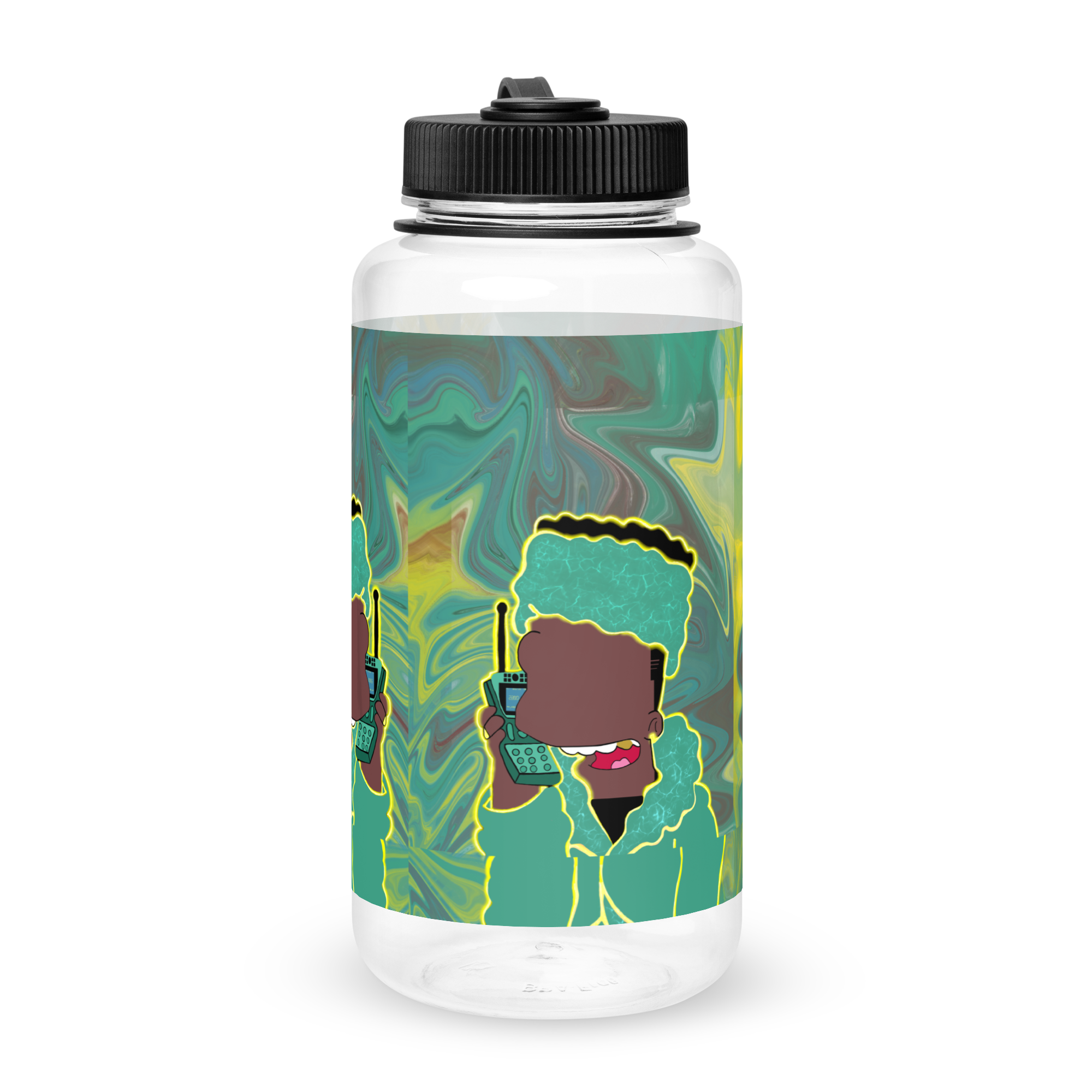 Blesser Bart Wide Mouth Plastic Water Bottle