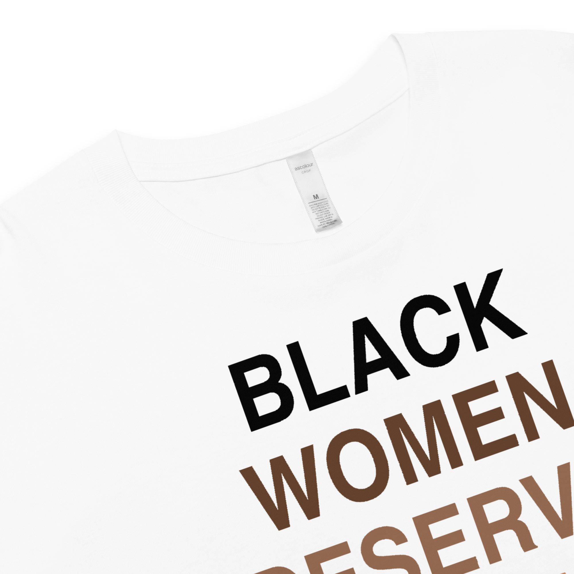 Black Women Deserve Women’s Crop Top