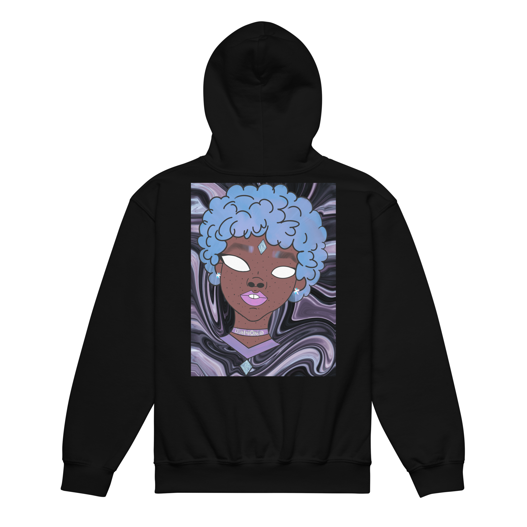 Blue Booberry Youth Heavy Blend Hoodie