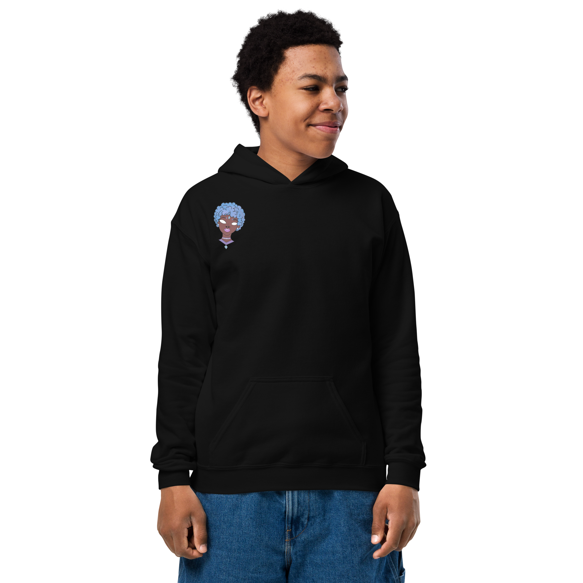 Blue Booberry Youth Heavy Blend Hoodie