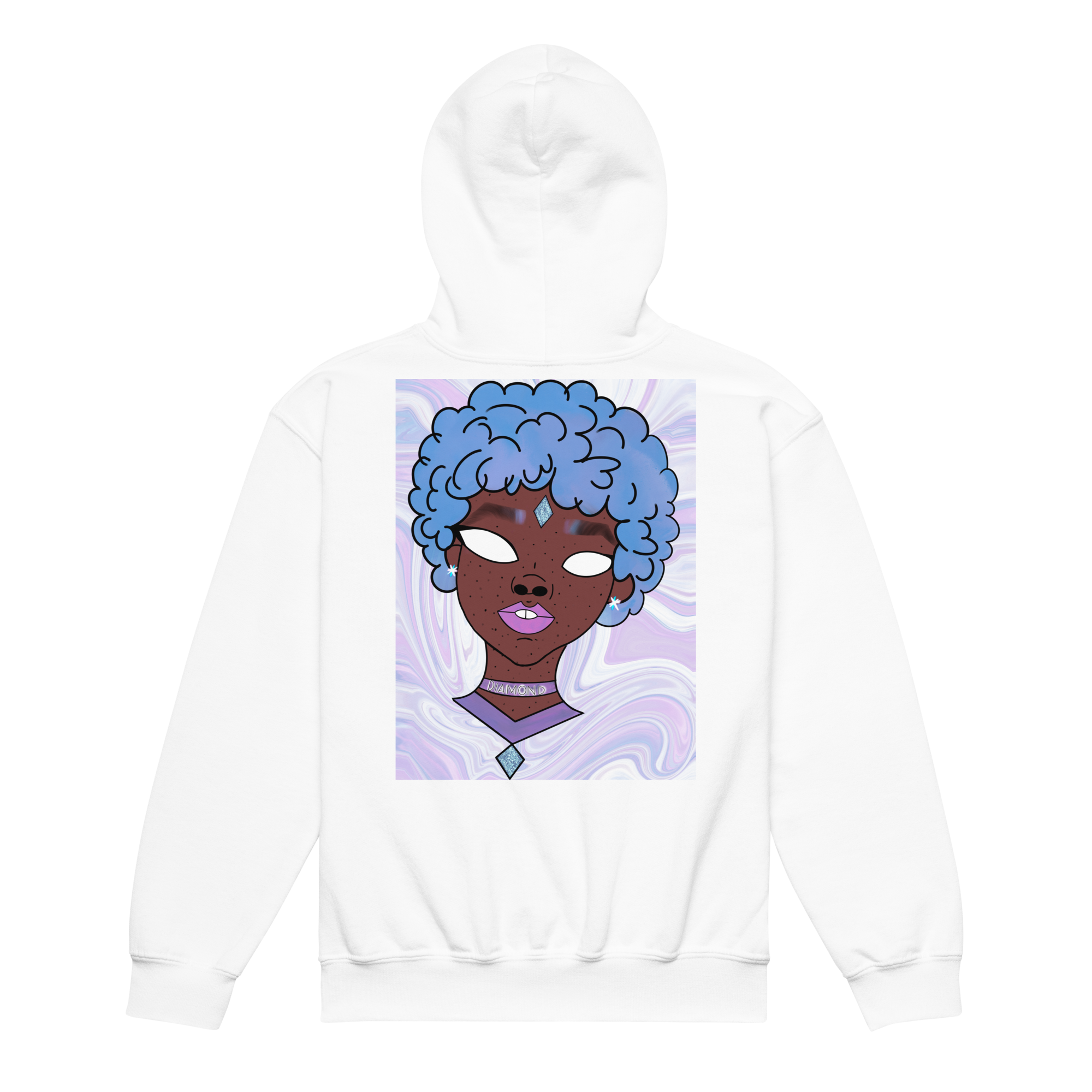 Blue Booberry Youth Heavy Blend Hoodie