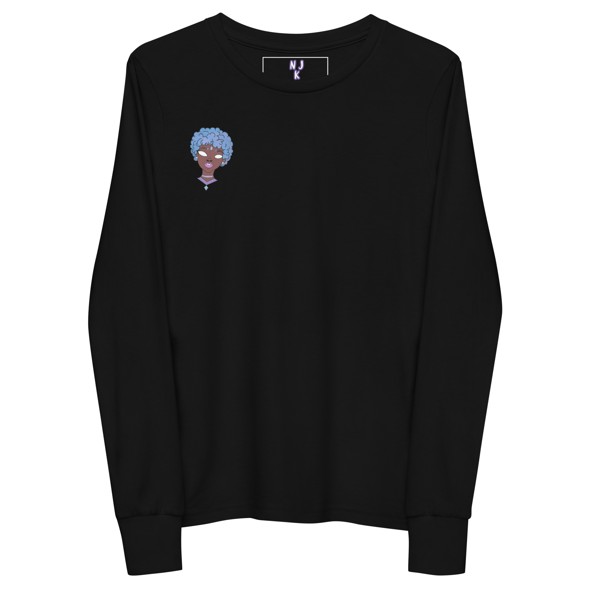 Blue Booberry Youth Long Sleeve Tee