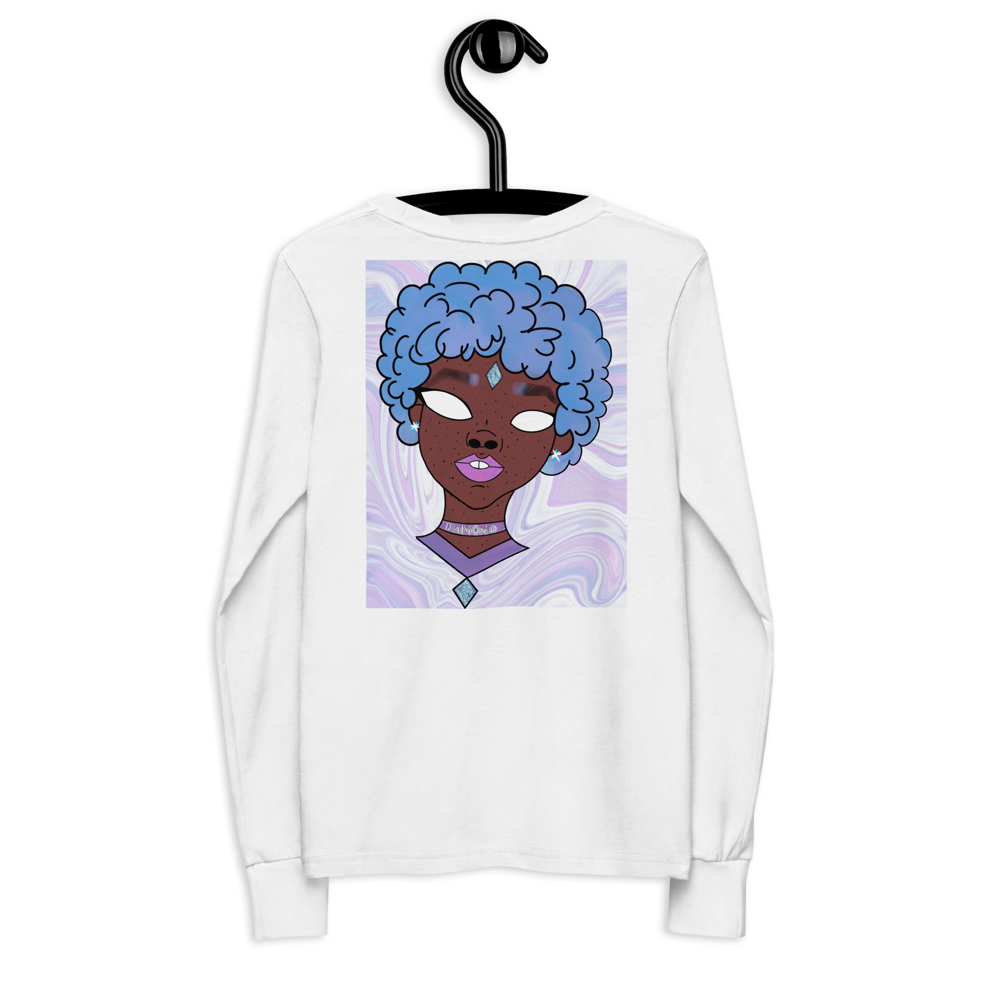 Blue Booberry Youth Long Sleeve Tee