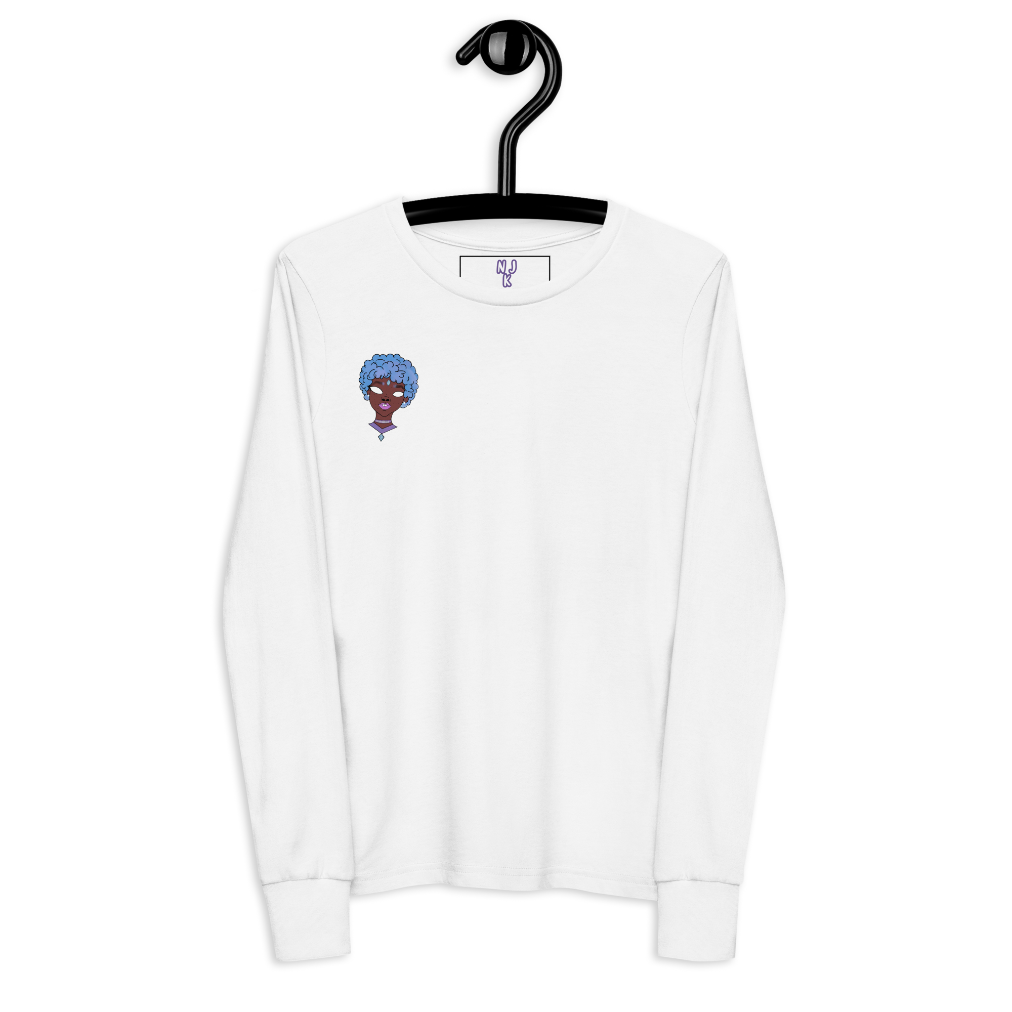 Blue Booberry Youth Long Sleeve Tee