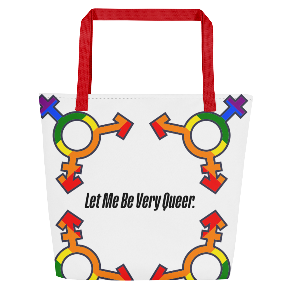 Queers All-Over Print Large Tote Bag